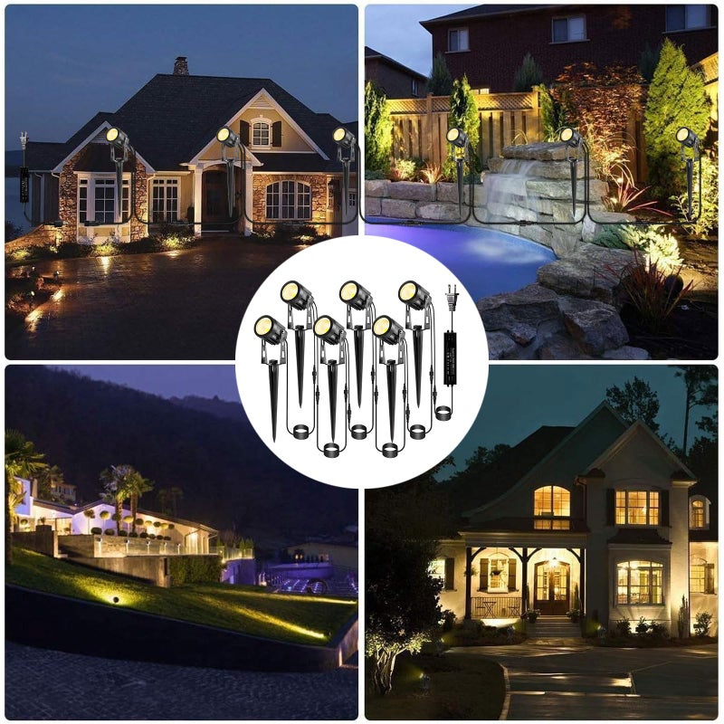 GreenClick 2 Pack Extension Lights Each with 3M/9.84ft Cables for Warm White Landscape Lights, No Plug/Adapter - Image 4